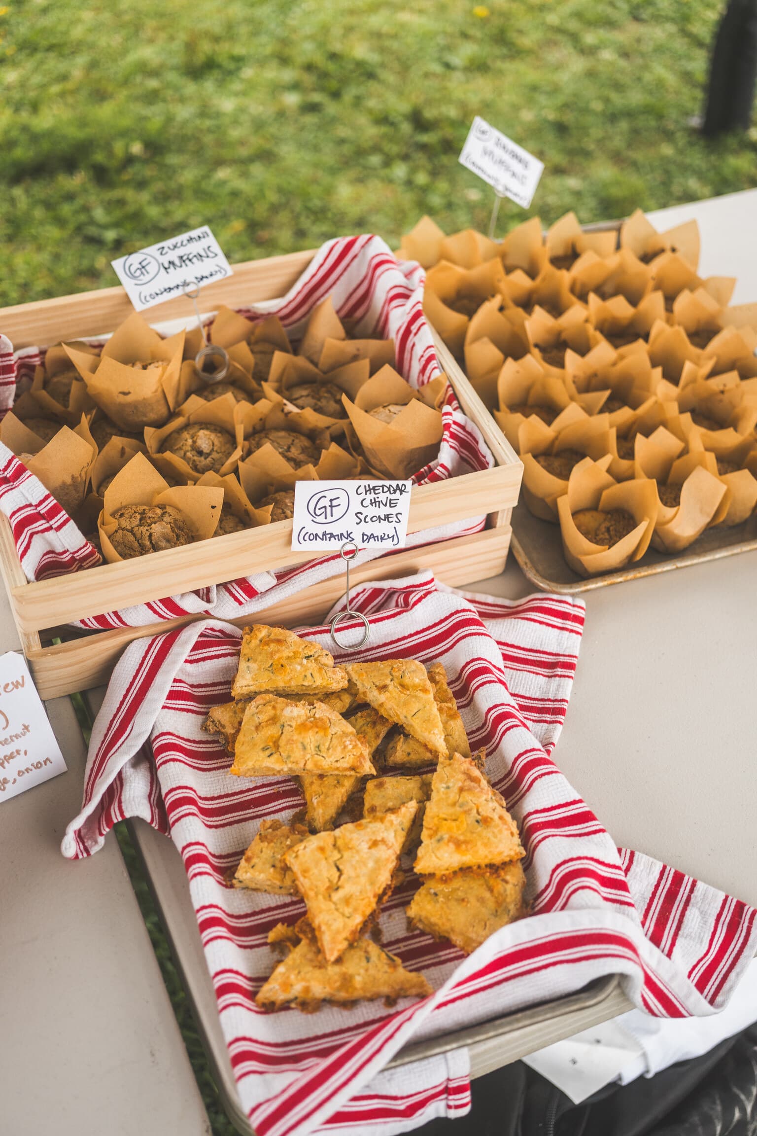 Brunch food ready to share at a United Service